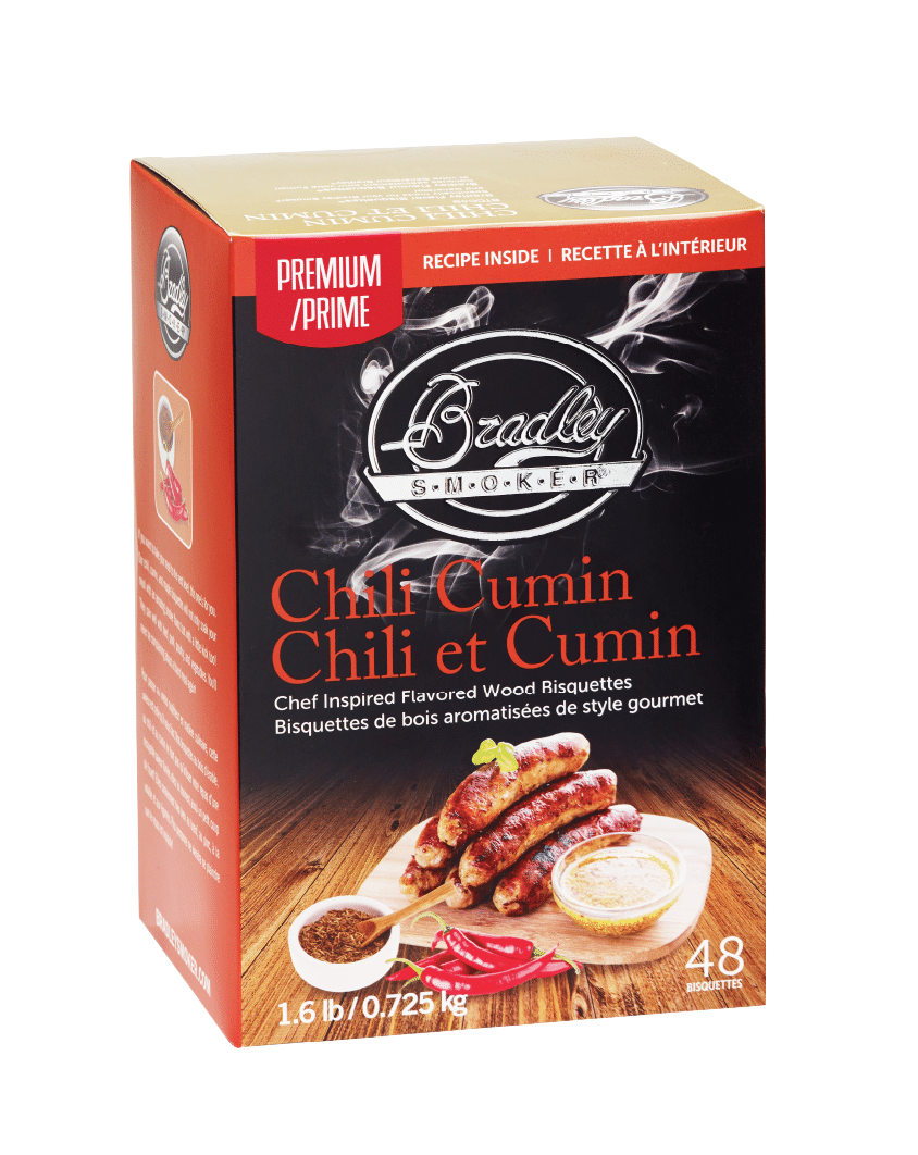 Bisquettes au piment Cummin pour Bradley Smoker