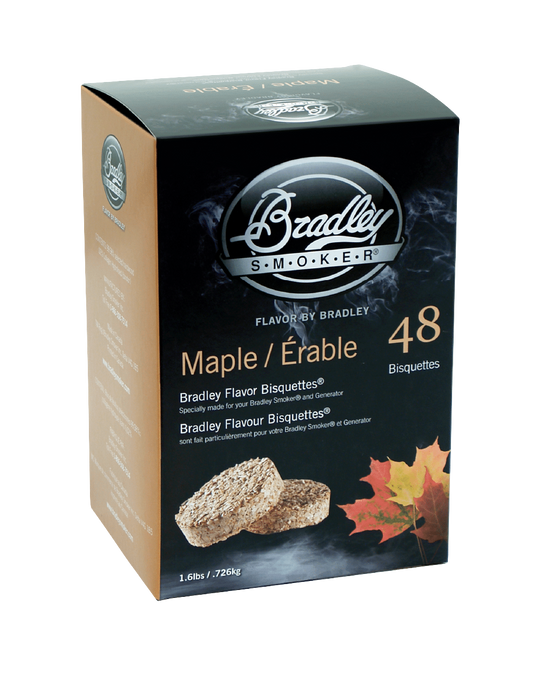 Bisquettes à l'érable pour les fumeurs Bradley