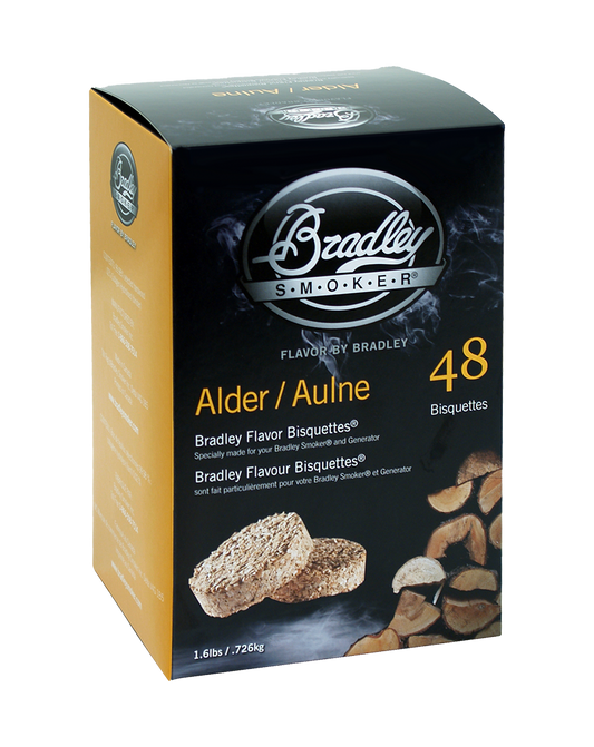 Bisquettes d'aulne pour les fumeurs Bradley