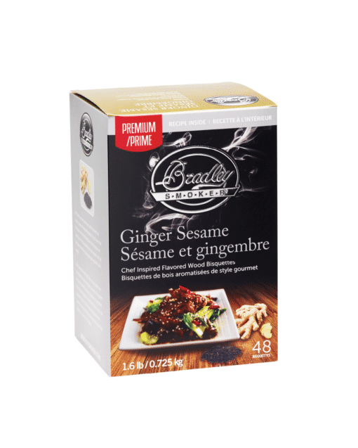 Bisquettes au gingembre et au sésame pour les fumeurs Bradley