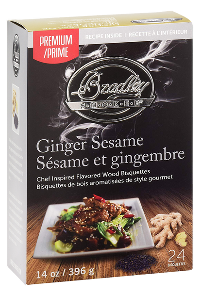 Bisquettes au gingembre et au sésame pour les fumeurs Bradley